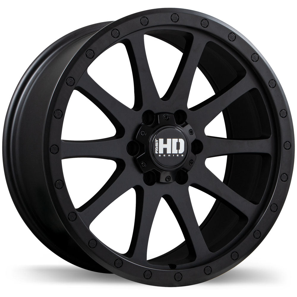 Fast HD Throttle Satin Black 18 x 9" 6X139.7 15 offset F256-1890-83BT+15C780