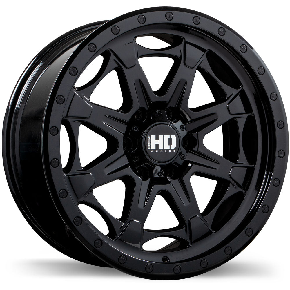 Fast HD Hooligan Gloss Black 20 x 9" 6X139.7 15 offset F258-2090-83BN+15C780