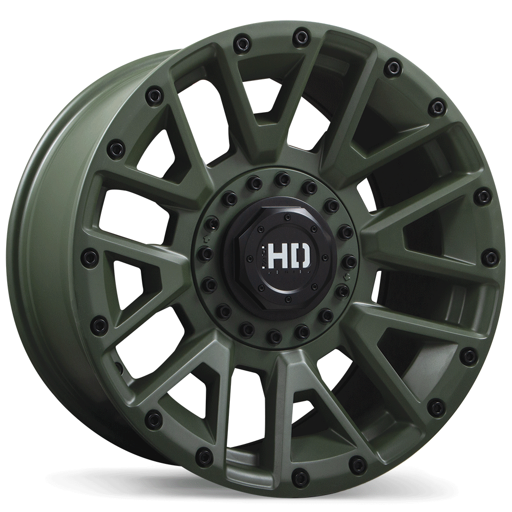 Fast HD Knuckles Satin Green 20 x 10" 8X165.1 0 offset F260A-2000-82ET+00C211
