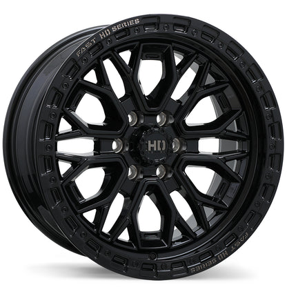 FAST HD WHEELS F276-1780-83BH+45F951 Fast HD F276-1780-83BH+45F951 Muramasa Gloss Black with Grey