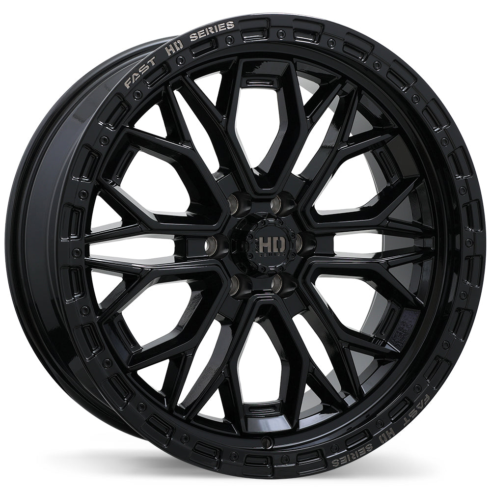 FAST HD WHEELS F276-1780-83BH+45F951 Fast HD F276-1780-83BH+45F951 Muramasa Gloss Black with Grey