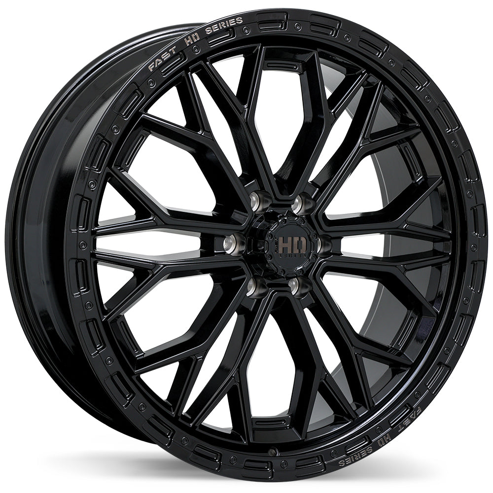 FAST HD WHEELS F276-1780-83BH+45F951 Fast HD F276-1780-83BH+45F951 Muramasa Gloss Black with Grey