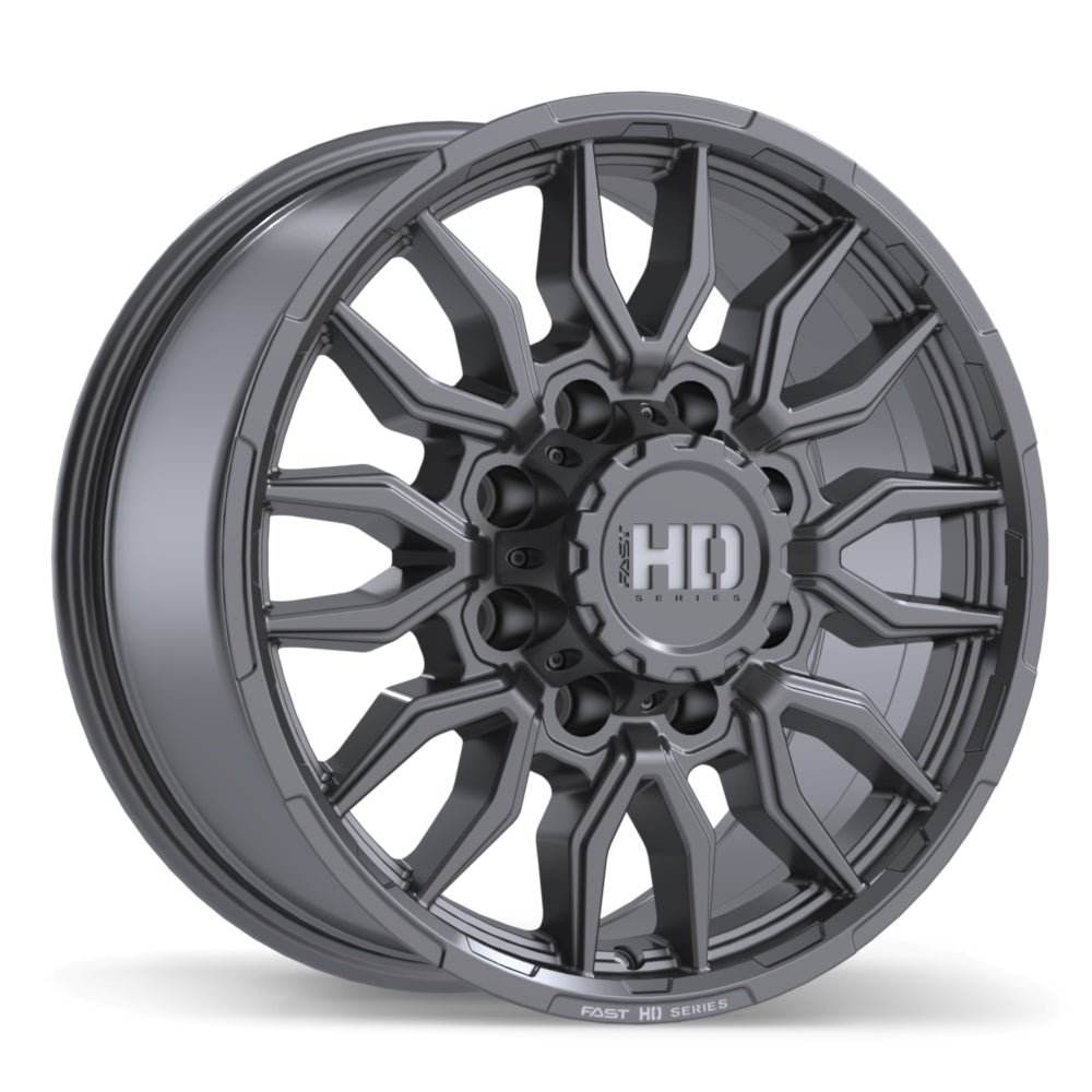 Fast HD Grit Satin Gunmetal with Milling
