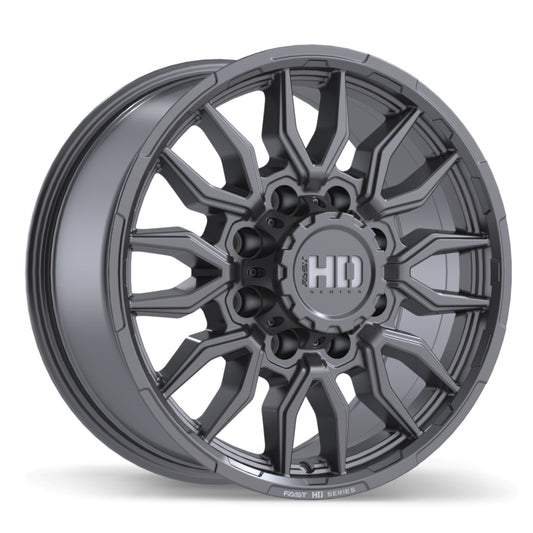Fast HD Grit Satin Gunmetal with Milling