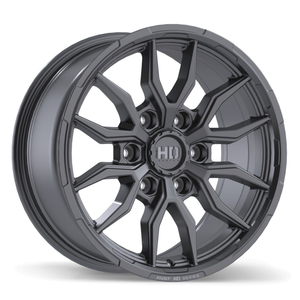 Fast HD Grit Satin Gunmetal with Milling