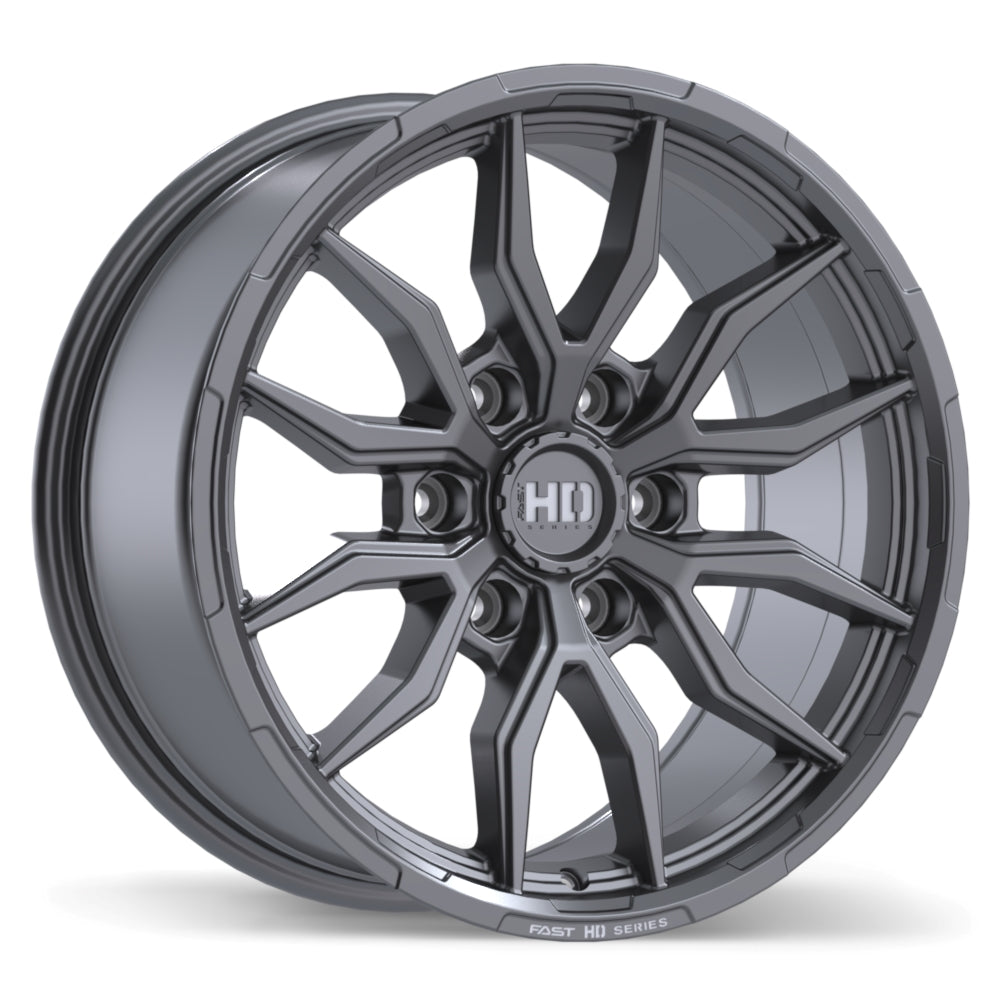 Fast HD Grit Satin Gunmetal with Milling