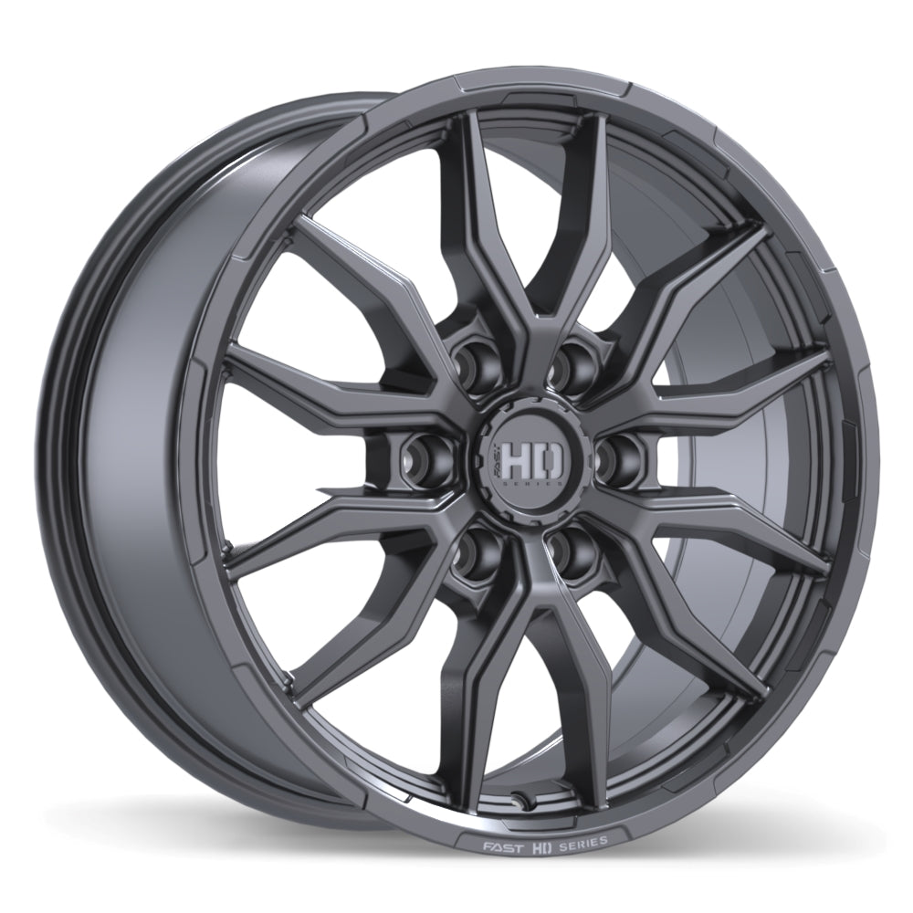 Fast HD Grit Satin Gunmetal with Milling