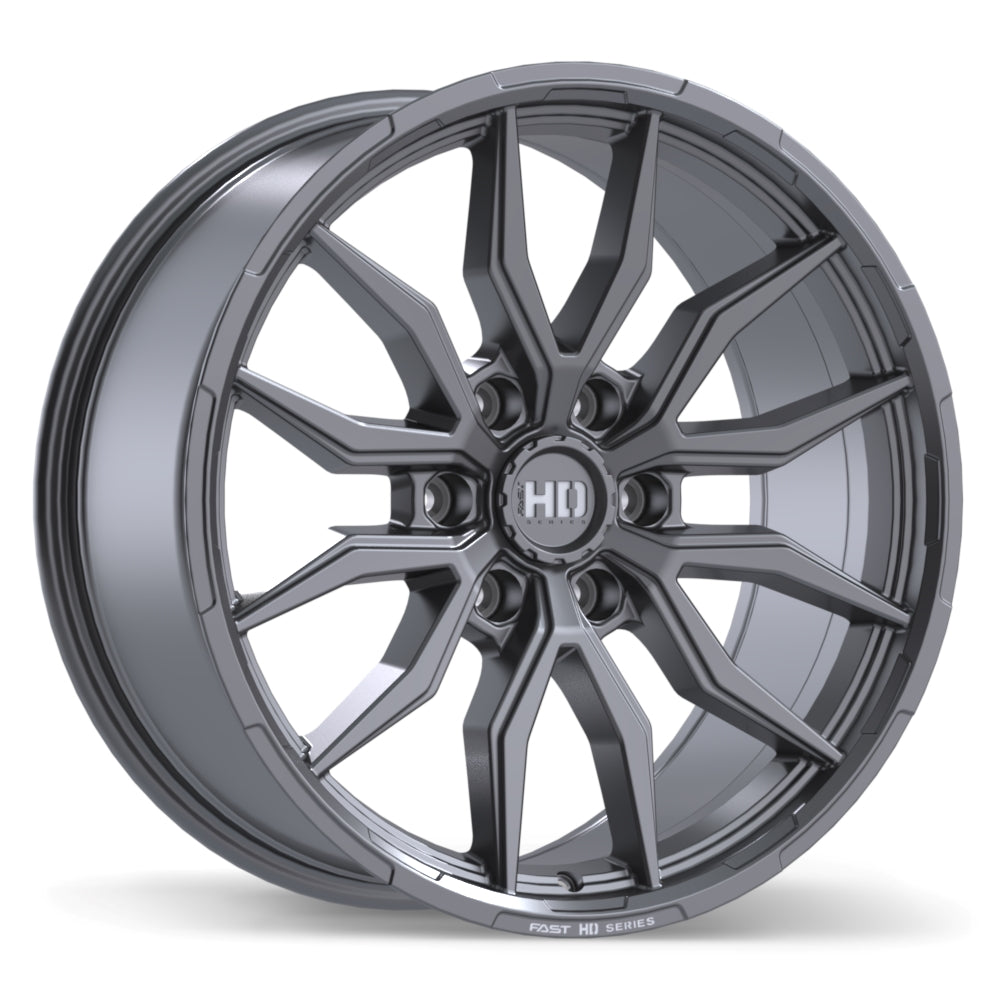 Fast HD Grit Satin Gunmetal with Milling