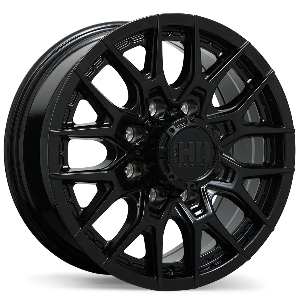 Fast HD Noctura Gloss Black 18 x 8" 8X165.1 57 offset F284-1880-82BN+57C211