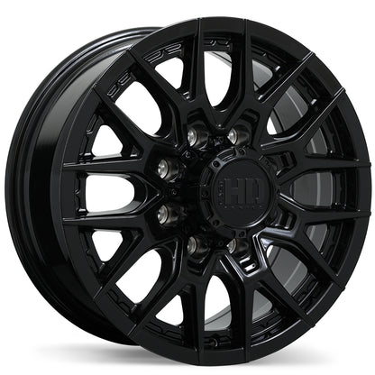 Fast HD Noctura Gloss Black 18 x 8" 8X165.1 57 offset F284-1880-82BN+57C211
