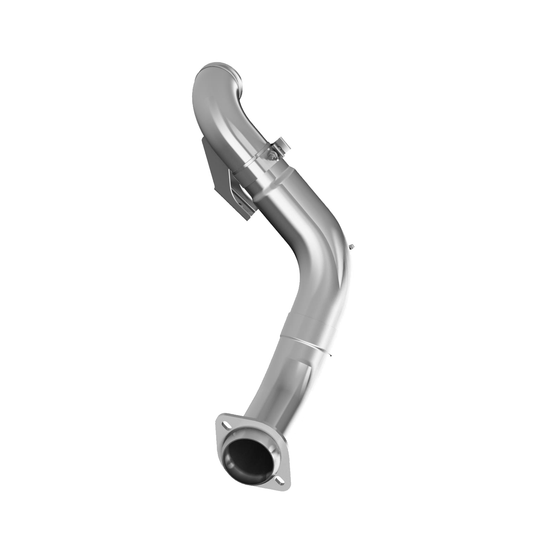 MBRP | 4 Inch Turbo Down Pipe Aluminized Steel For 15-16 Ford 6.7L Powerstroke Non Cab and Chassis Only  | FAL460
