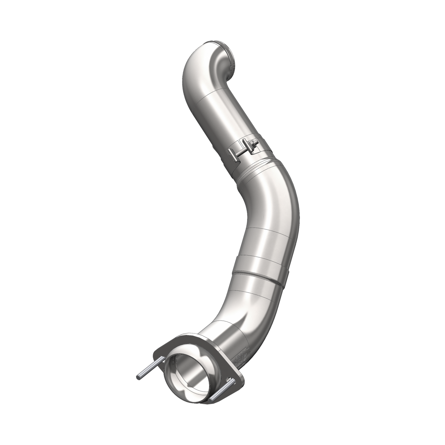MBRP | 4 Inch Turbo Down Pipe For 11-15 Ford 6.7L Powerstroke Aluminized Steel EO Num. D-763-1  | FALCA459