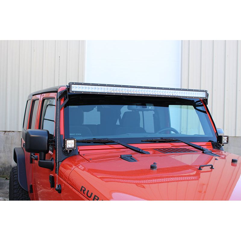 Fishbone Offroad | Jeep JK 52 Inch Light Bar Bracket 07-18 Wrangler JK Fishbone Offroad | FB21015