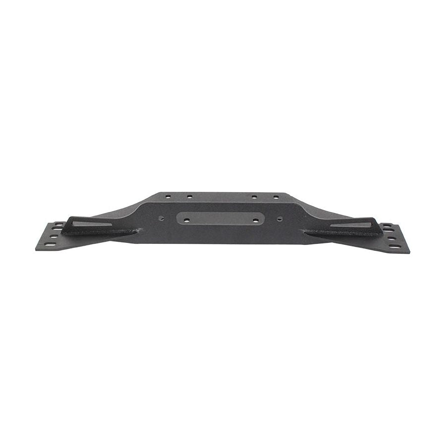 Fishbone Offroad | Jeep TJ Winch Plate Steel 97-06 Wrangler TJ Black Textured Powdercoat Piranha Series Fishbone Offroad | FB21053