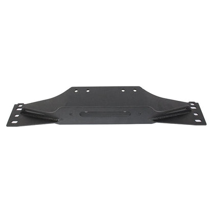 Fishbone Offroad | Jeep TJ Winch Plate Steel 97-06 Wrangler TJ Black Textured Powdercoat Piranha Series Fishbone Offroad | FB21053