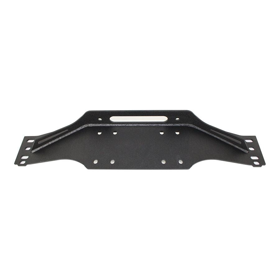 Fishbone Offroad | Jeep TJ Winch Plate Steel 97-06 Wrangler TJ Black Textured Powdercoat Piranha Series Fishbone Offroad | FB21053
