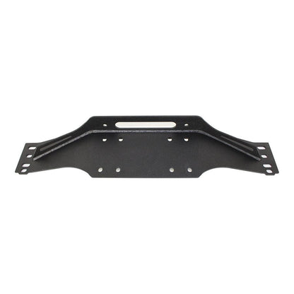 Fishbone Offroad | Jeep TJ Winch Plate Steel 97-06 Wrangler TJ Black Textured Powdercoat Piranha Series Fishbone Offroad | FB21053