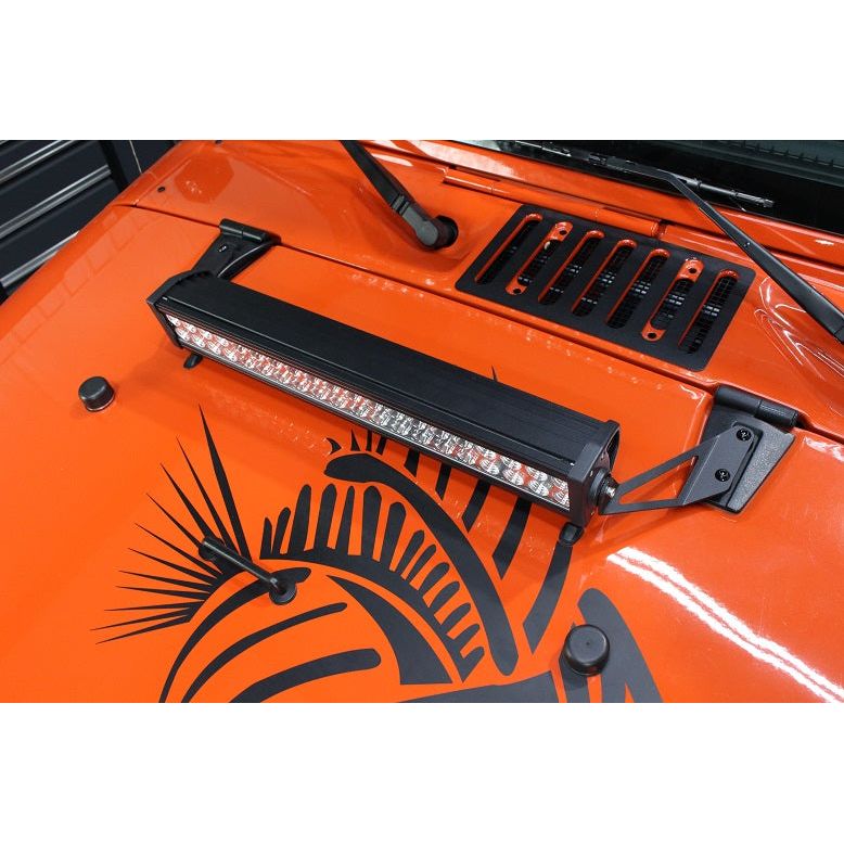 Fishbone Offroad | Jeep JK Hood Light Mount Brackets 07-18 Wrangler JK Fishbone Offroad | FB21067
