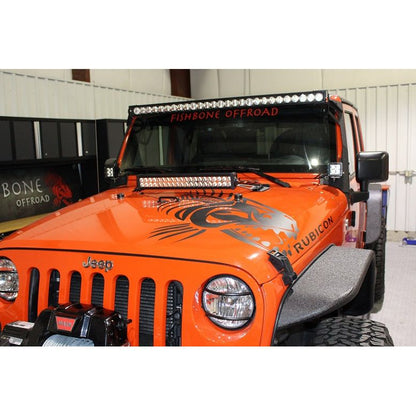 Fishbone Offroad | Jeep JK Hood Light Mount Brackets 07-18 Wrangler JK Fishbone Offroad | FB21067
