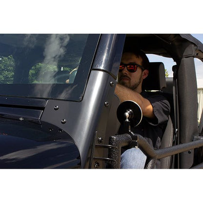 Fishbone Offroad | Tube Door Mirror Billet Aluminum Black Powdercoat Fishbone Offroad | FB21115