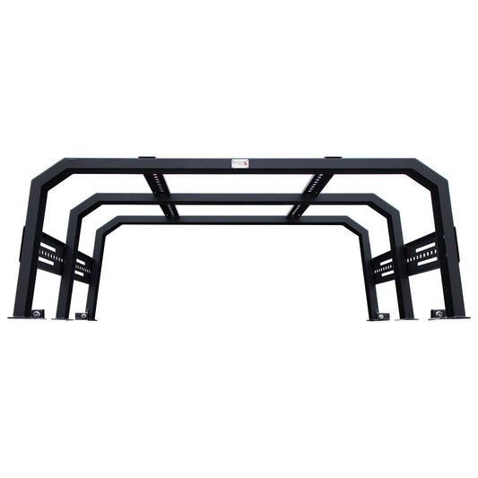 Fishbone Offroad | Gladiator Bed Rack Full Tackle Rack For 20+ Jeep Gladiator Full Rack Black Powdercoat Fishbone Offroad | FB21220