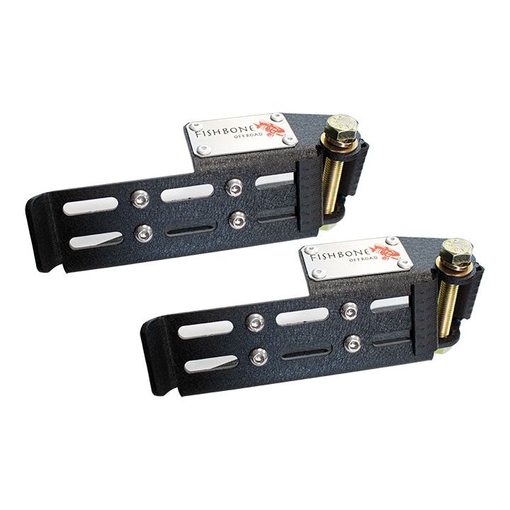 Fishbone Offroad | Jeep Foot Peg Set For 07-Up Wrangler/Gladiator Steel Black Fishbone | FB21269