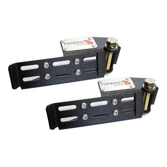 Fishbone Offroad | Jeep Foot Peg Set For 07-Up Wrangler/Gladiator Steel Black Fishbone | FB21269