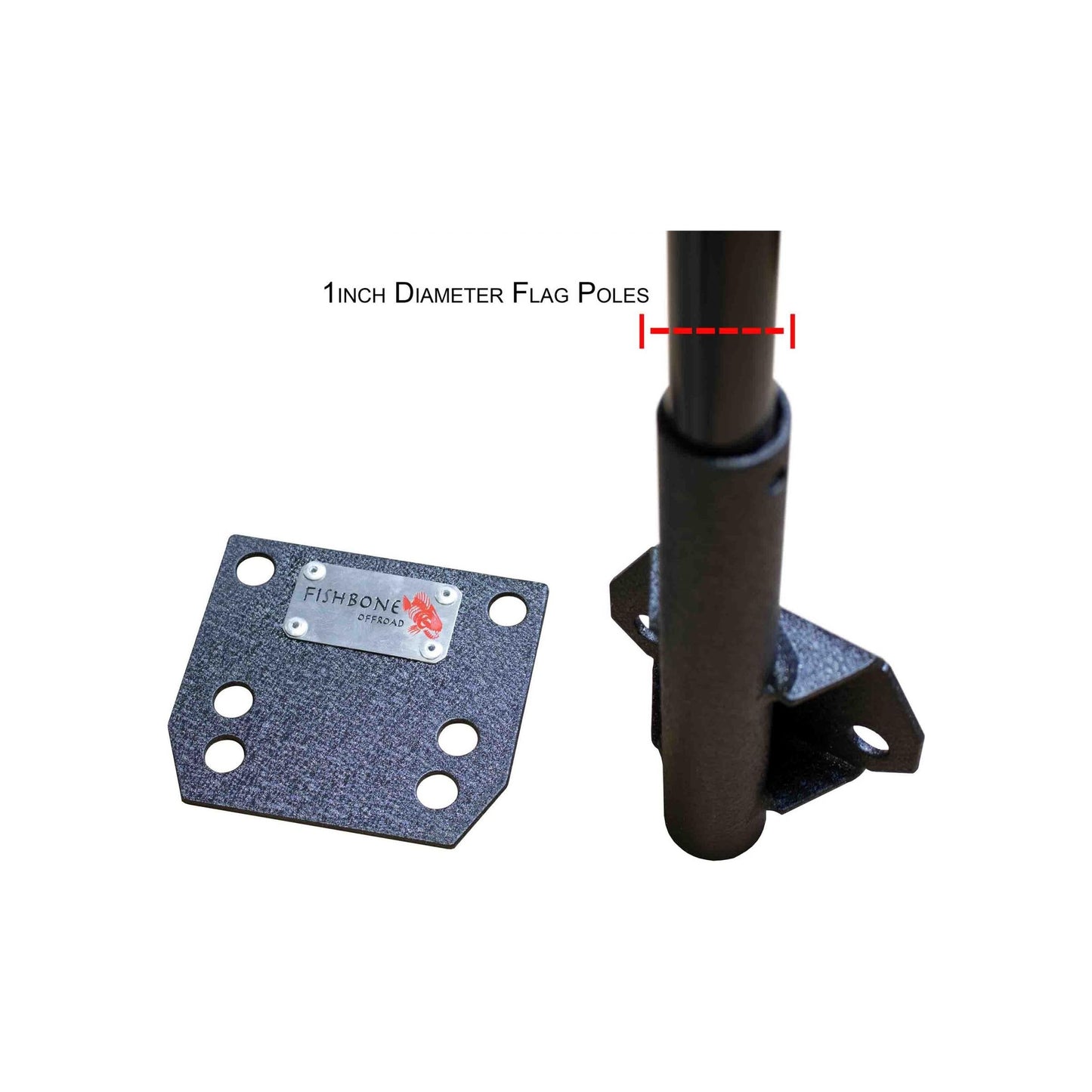 Fishbone Offroad | Bed Rail Flag Mount Fishbone Offroad | FB21330