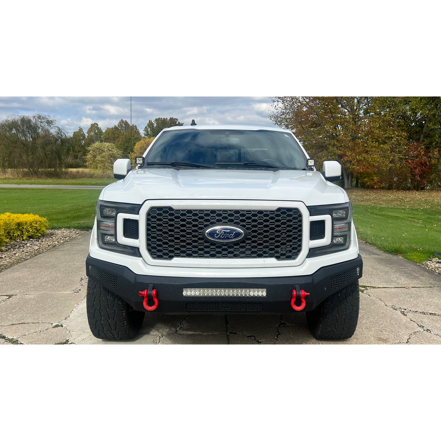 Fishbone Offroad | 2015-2023 F150 and 2017-2023 Raptor Hood Light Pod Bracket Fishbone Offroad | FB21354