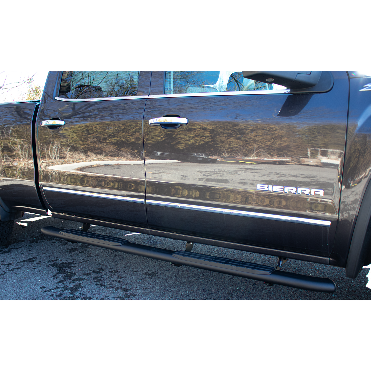 Fishbone Offroad | 07-18 Silverado 1500/2500/3500 Crew Cab 5 Inch Oval Side Steps Fishbone Offroad | FB21382