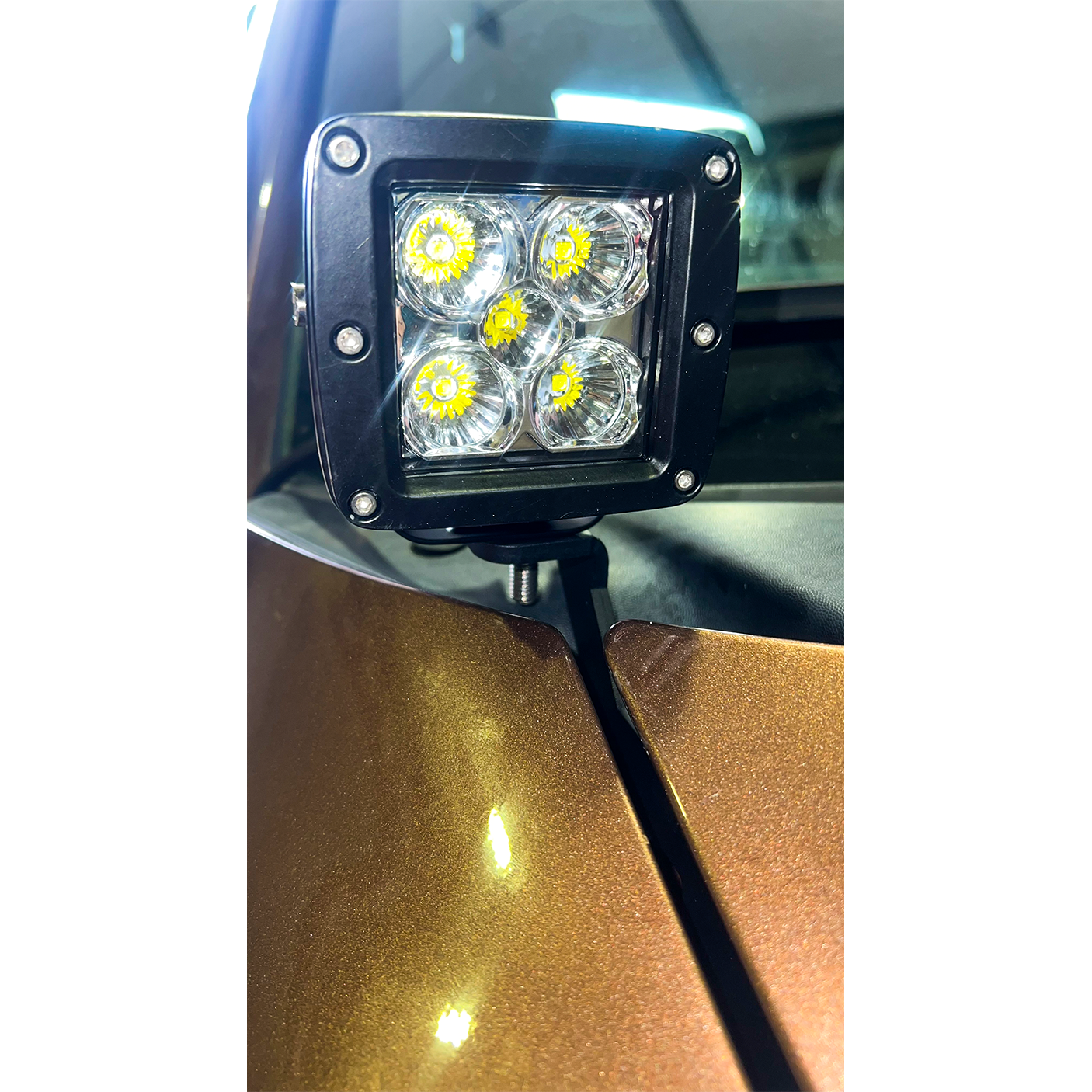 Fishbone Offroad | 2004-2014 Ford F-150 and 2010-2014 Ford Raptor Hood Light Pod Bracket Fishbone Offroad | FB21399