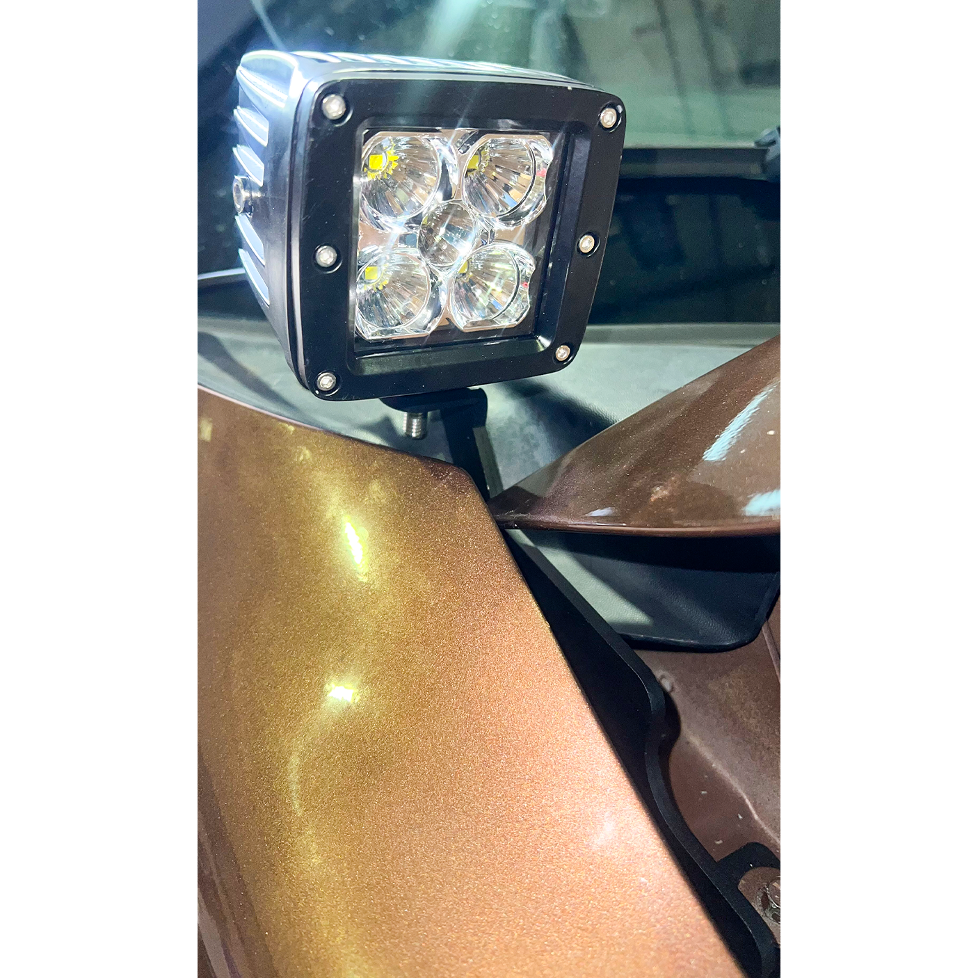 Fishbone Offroad | 2004-2014 Ford F-150 and 2010-2014 Ford Raptor Hood Light Pod Bracket Fishbone Offroad | FB21399