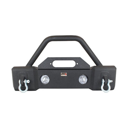 Fishbone Offroad | Jeep JK Stubby Bumper W/Tube Guard 07-18 Wranger JK Black Texured Powercoated Fishbone Offroad | FB22002