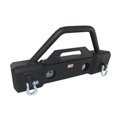 Fishbone Offroad | Jeep JK Stubby Bumper W/Tube Guard 07-18 Wranger JK Black Texured Powercoated Fishbone Offroad | FB22002