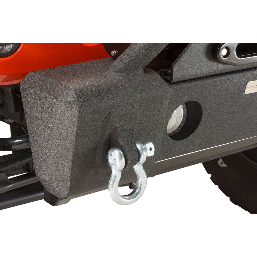 Fishbone Offroad | Jeep JK Stubby Bumper W/Tube Guard 07-18 Wranger JK Black Texured Powercoated Fishbone Offroad | FB22002
