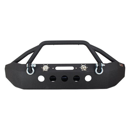 Fishbone Offroad | Jeep JK Front Winch Bumper W/LEDs Full Width 07-18 Wranger JK Black Texured Powercoated Fishbone Offroad | FB22004