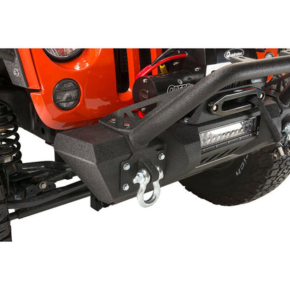 Fishbone Offroad | Jeep JK Front Stubby Winch Bumper W/Tube Guard 07-18 Wranger JK Black Texured Powercoated Fishbone Offroad | FB22005