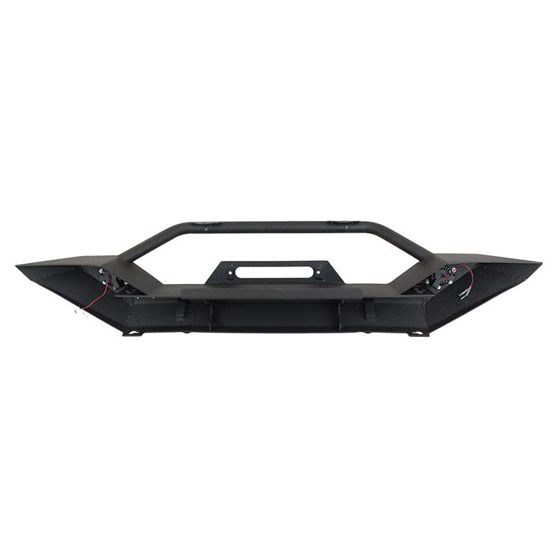 Fishbone Offroad | Jeep TJ/YJ Front Bumper W/LED's 87-06 Wrangler TJ/YJ Steel Black Textured Powercoat Fishbone Offroad | FB22017