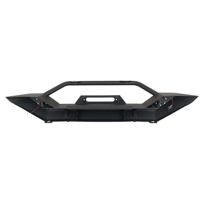 Fishbone Offroad | Jeep TJ/YJ Front Bumper W/LED's 87-06 Wrangler TJ/YJ Steel Black Textured Powercoat Fishbone Offroad | FB22017