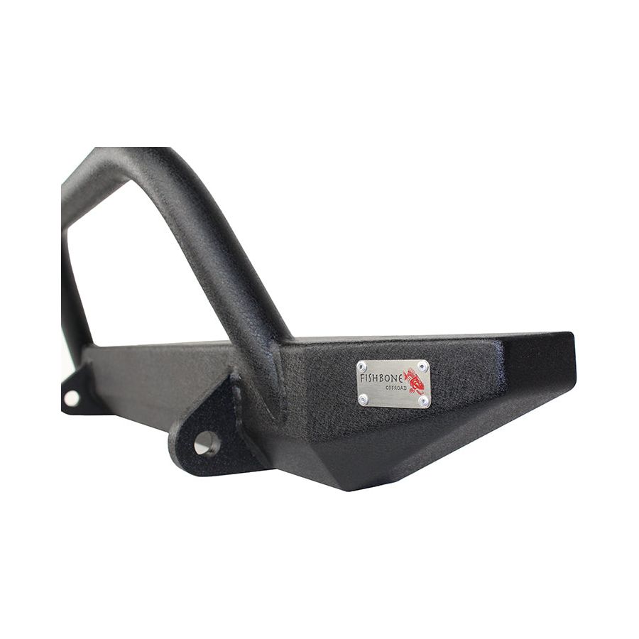 Fishbone Offroad | Jeep TJ Front Bumper W/Winch Guard 97-06 Wrangler TJ Rubicon and Unlimited Steel Black Textured Powdercoat Piranha Series Fishbone Offroad | FB22049