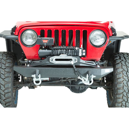 Fishbone Offroad | Jeep TJ Front Bumper 97-06 Wrangler TJ Rubicon and Unlimited Steel Black Textured Powdercoat Piranha Series Fishbone Offroad | FB22050