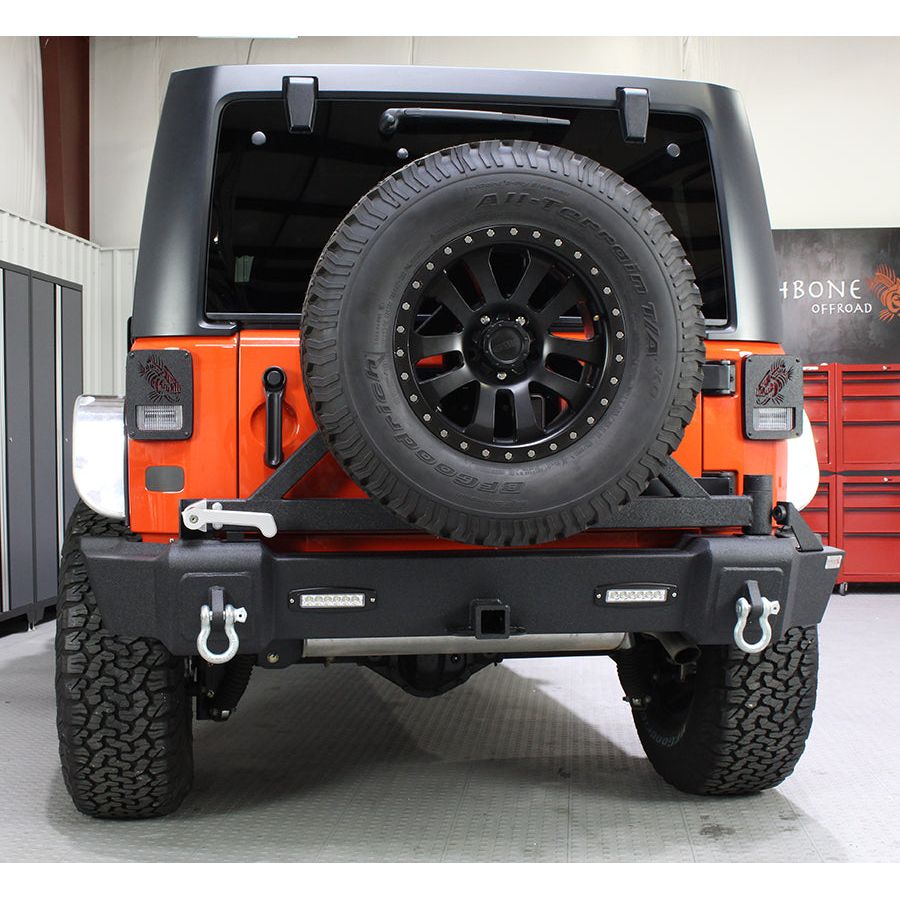 Fishbone Offroad | Jeep JK Rear Bumper With Tire Carrier 07-18 Wrangler JK Fishbone Offroad | FB22051
