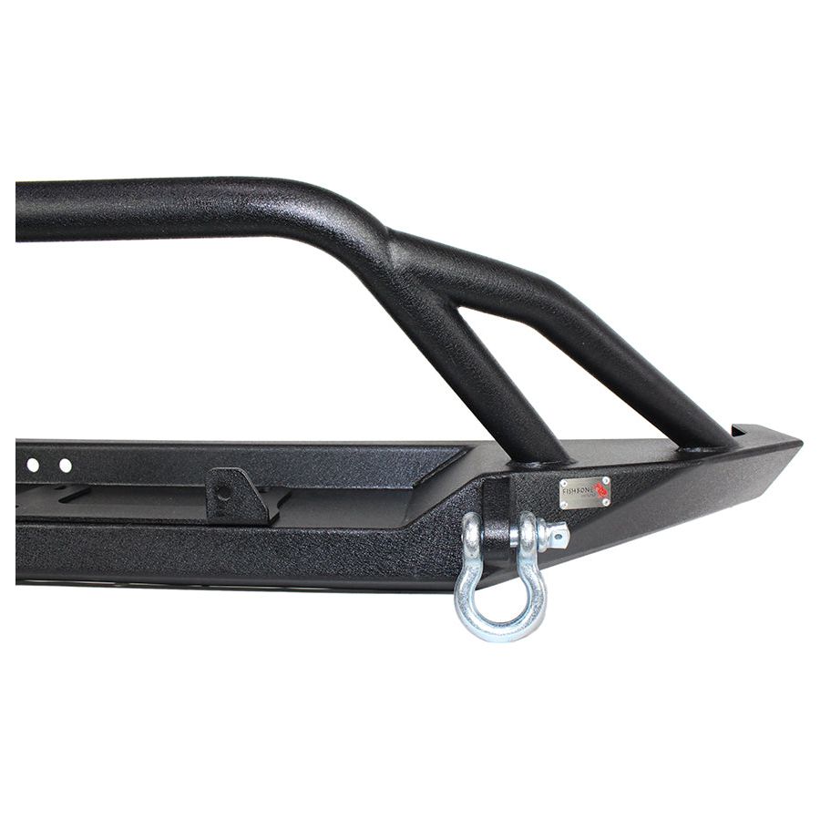 Fishbone Offroad | Cherokee XJ Front Winch Bumper W/Grille Guard Bullhead Steel Black Textured Powdercoat Fishbone Offroad | FB22061