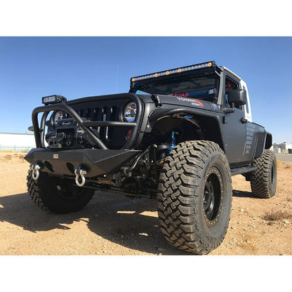 Fishbone Offroad | Jeep JK Front Winch Bumper W/Grille Guard 07-18 Wrangler JK Manowar Series Fishbone Offroad | FB22063