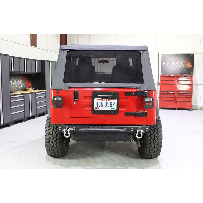 Fishbone Offroad | Jeep TJ Rear Bumper W/Step 97-06 Wrangler TJ Piranha Series Fishbone Offroad | FB22073