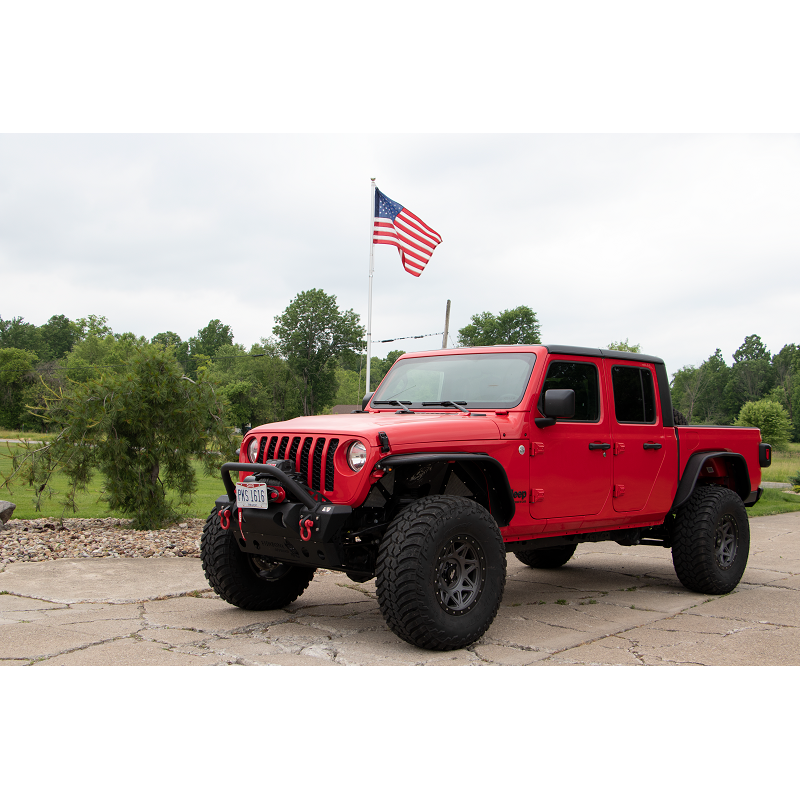 Fishbone Offroad | Jeep JL/Gladiator Front Winch Bumper for 18-Pres Wrangler JL/Gladiator Black Powdercoat Fishbone Offroad | FB22179
