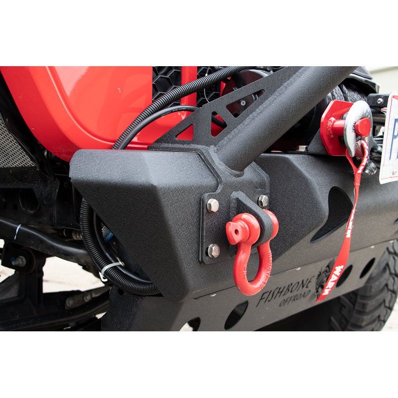 Fishbone Offroad | Jeep JL/Gladiator Front Winch Bumper for 18-Pres Wrangler JL/Gladiator Black Powdercoat Fishbone Offroad | FB22179