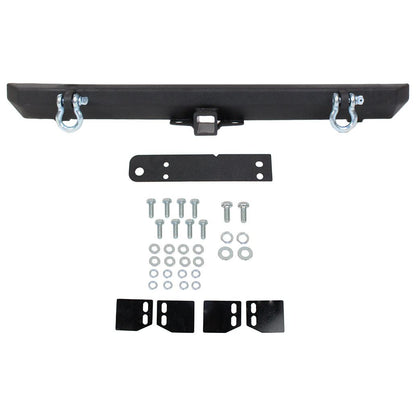 Fishbone Offroad | Jeep YJ/TJ Rear Bumper with Receiver For 87-06 YJ Wrangler TJ Wrangler Fishbone Offroad | FB22218