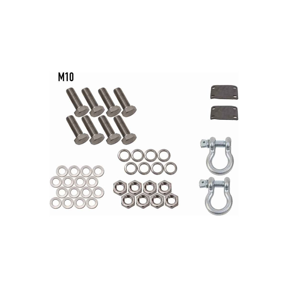 Fishbone Offroad | Barracuda D-Ring Mount Pair 07-18 Jeep Wrangler, 18-Present Jeep Wrangler, 18-Present Jeep Gladiator JT Fishbone Offroad | FB22345