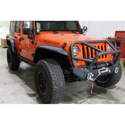 Fishbone Offroad | Jeep JK Tube Fenders 07-18 Wrangler JK Front/Rear Set Of 4 Steel Black Textured Powdercoat Fishbone Offroad | FB23007